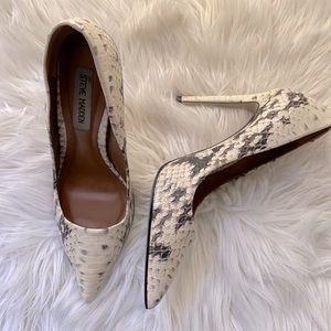 Steve Madden Snake Print Pumps